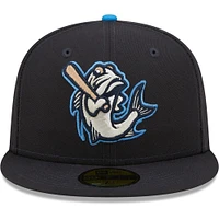 Casquette ajustée 59FIFTY Team Home Authentic Collection Tampa Tarpons New Era pour homme bleu marine