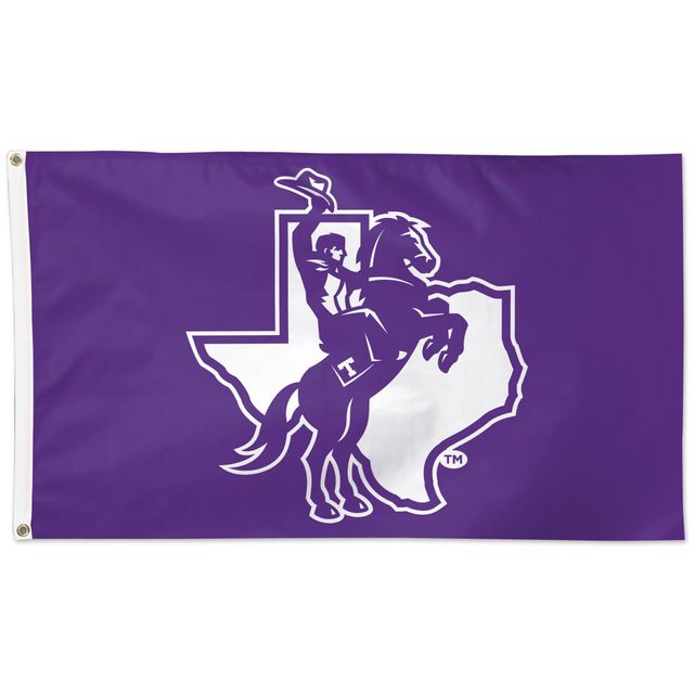 WinCraft Tarleton State Texans Drapeau unilatéral avec logo 3 pi x 5 pi