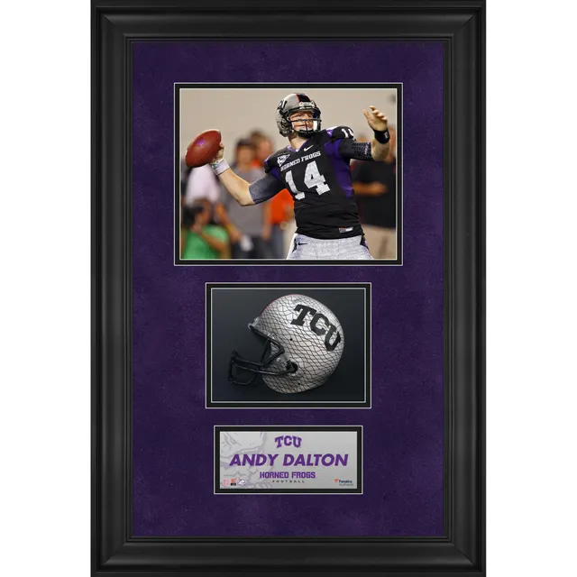 Andy Dalton TCU Horned Frogs Unsigned Drop Back to Pass Photograph