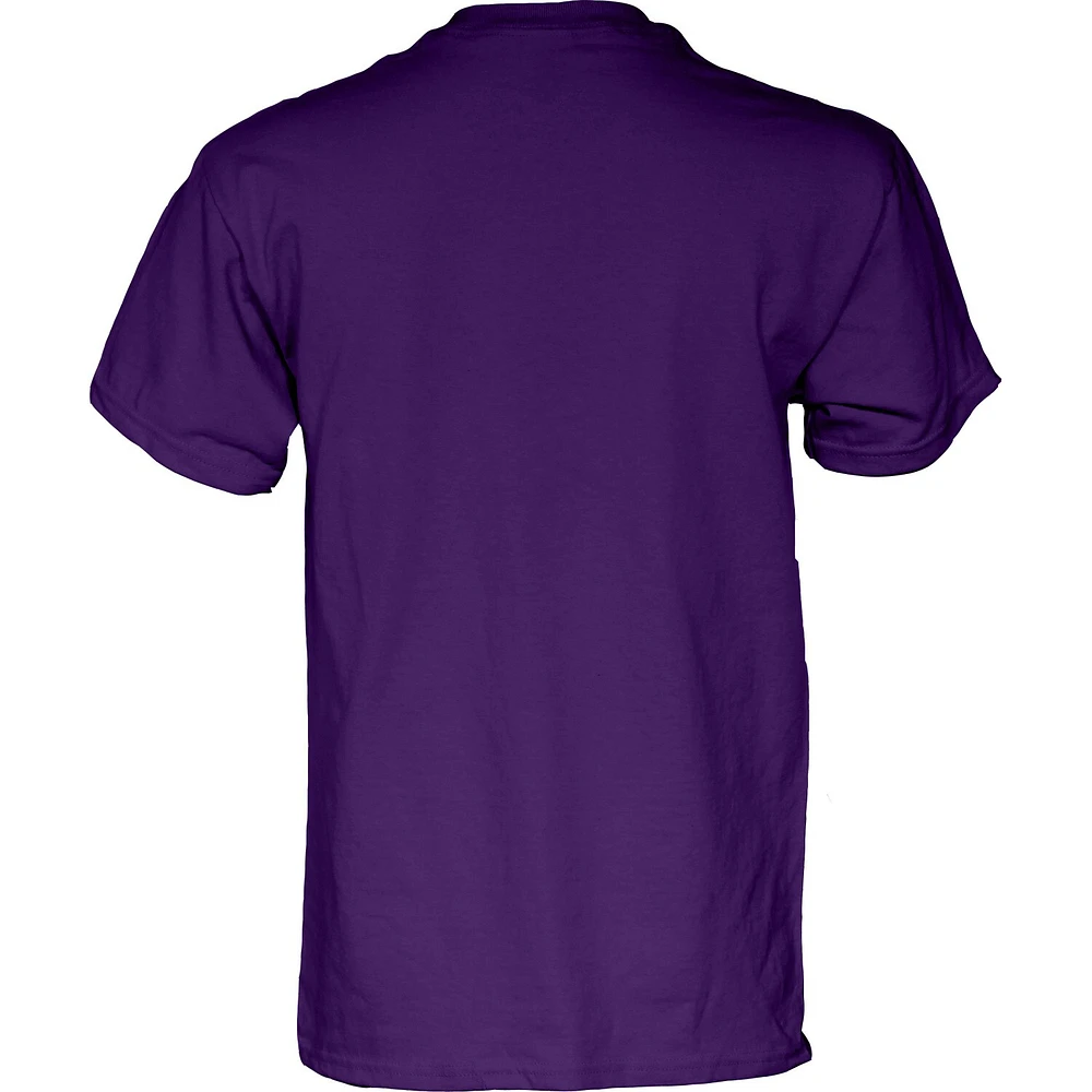 T-shirt bleu 84 violet pour homme TCU Horned Frogs Champions du tournoi de basket-ball féminin Big 12 2025