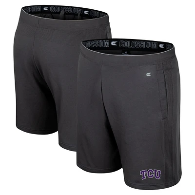 Short Forget TCU Horned Frogs pour homme en charbon Colosseum