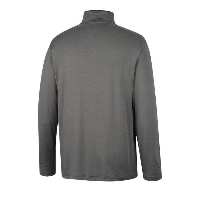 Coupe-vent à quart de zip avec logo Colosseum Charcoal TCU pour hommes