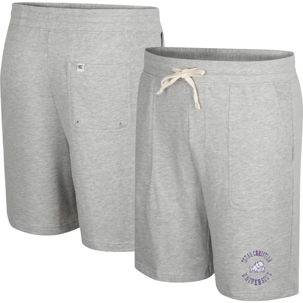 Men's Colosseum Heather Gray TCU Horned Frogs Love To Hear This Terry Shorts