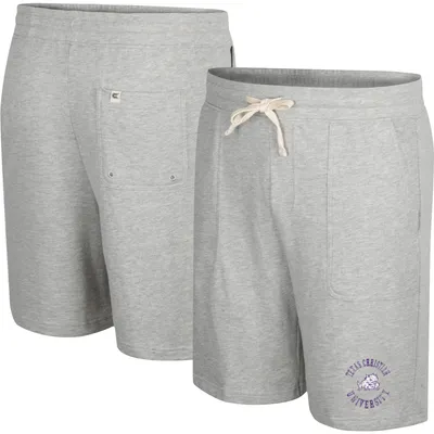 Men's Colosseum Heather Gray TCU Horned Frogs Love To Hear This Terry Shorts