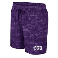 Short de bain Colosseum violet TCU Horned Frogs Ozark pour hommes