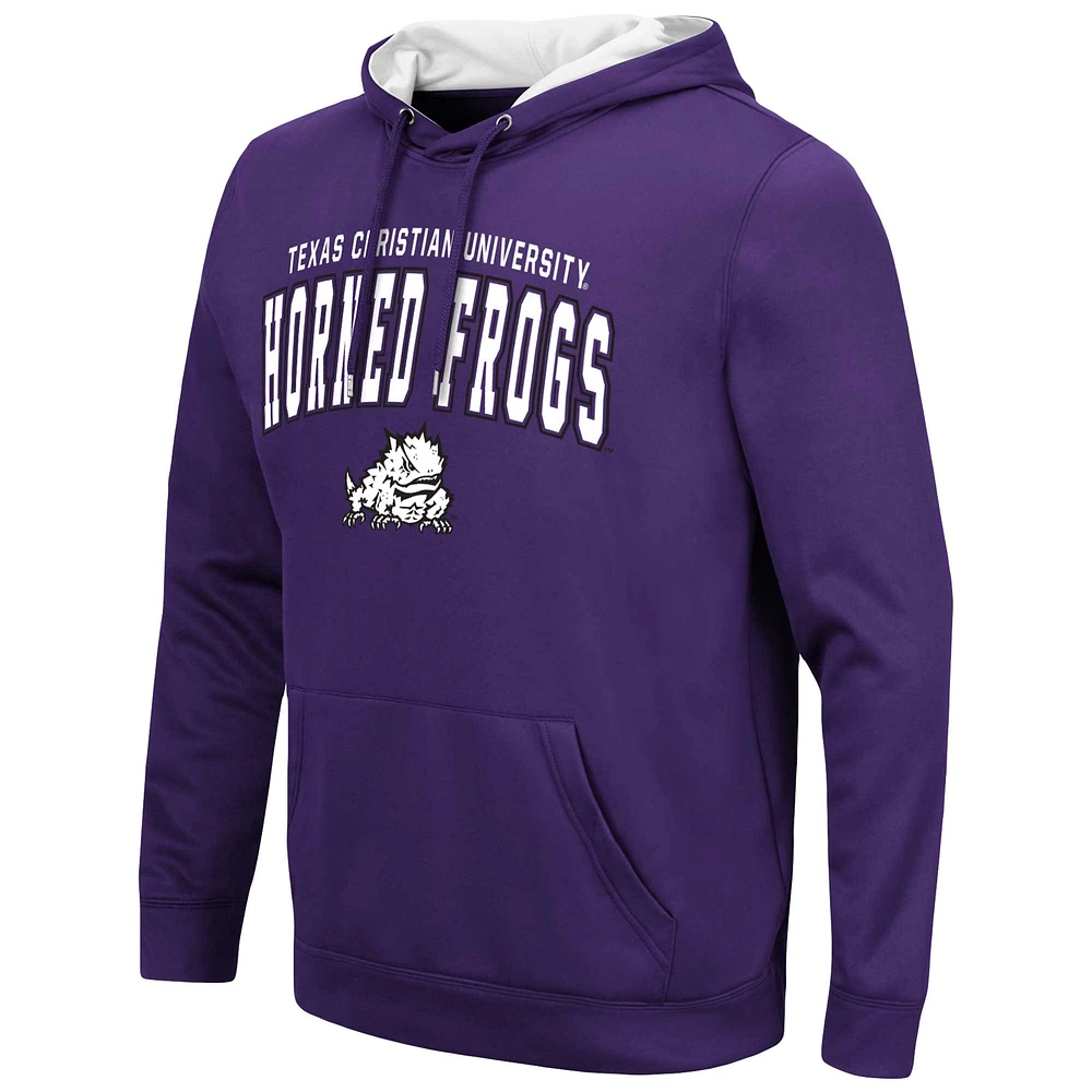 Pull à capuche Colosseum TCU Horned Frogs Resistance pour hommes