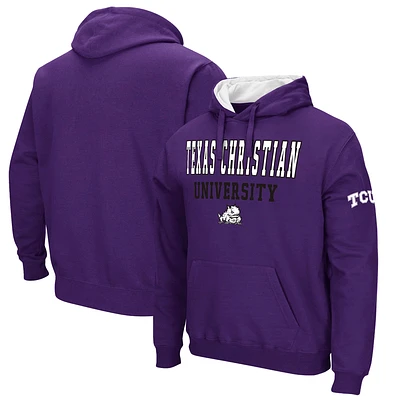 Men's Colosseum TCU Horned Frogs Sunrise Pullover Hoodie