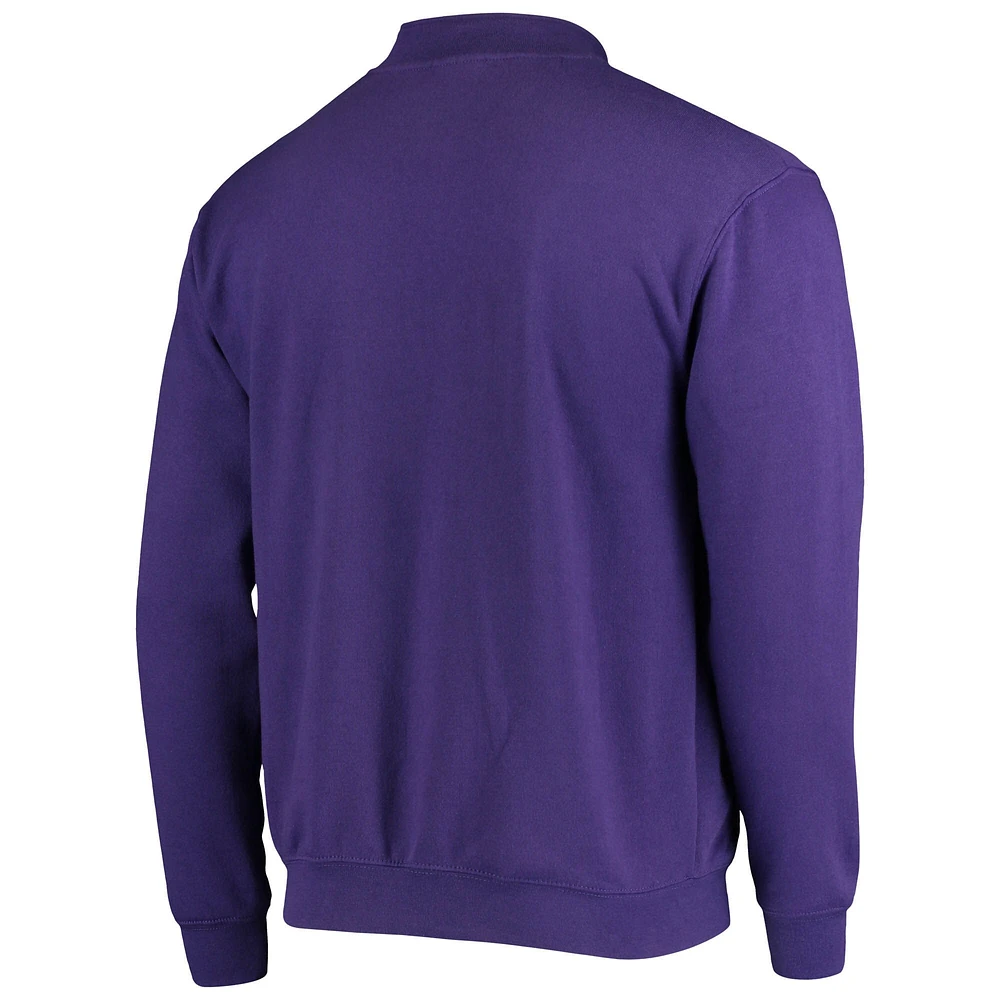 Men's Colosseum Purple TCU Horned Frogs Tortugas Logo Quarter-Zip Jacket