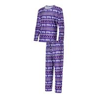 Men's Concepts Sport Purple TCU Horned Frogs Swivel Long Sleeve T-Shirt & Pants Sleep Set