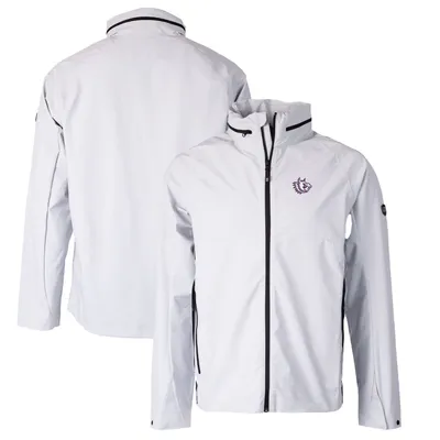 TCU Horned Frogs Cutter & Buck Vapor Water Repellent Stretch Full-Zip Rain Jacket