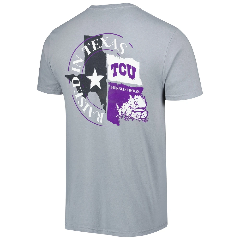 Men's Gray TCU Horned Frogs Hyperlocal T-Shirt
