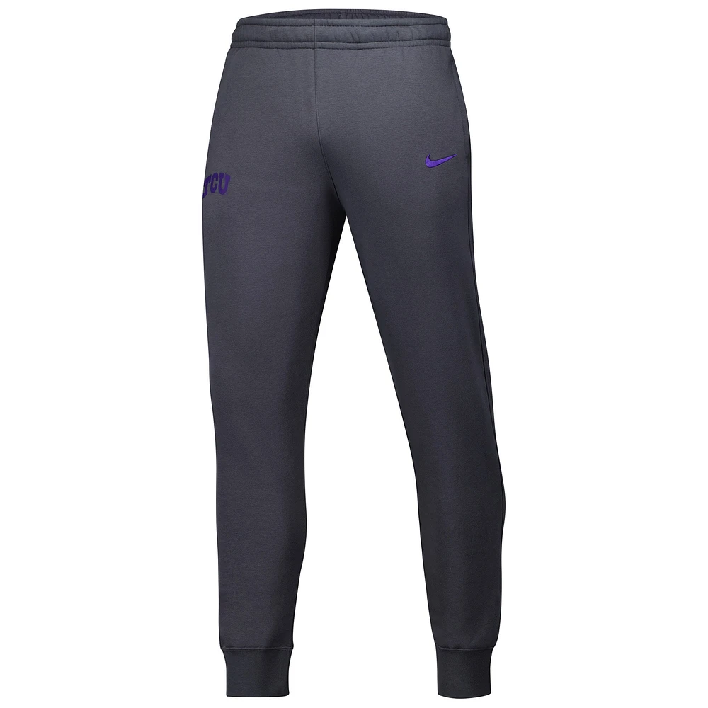 Men's Nike Anthracite TCU Horned Frogs Club Fleece Pants