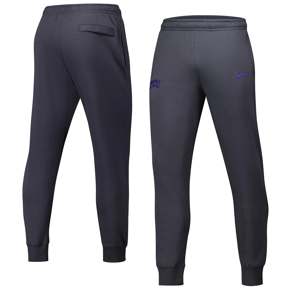 Pantalon en polaire Nike TCU Horned Frogs Club pour homme, anthracite