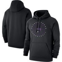 Men's Nike Black TCU Horned Frogs Basketball Icon Club Fleece Pullover Hoodie