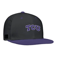 Men's Nike Black TCU Horned Frogs  On-Field Baseball Performance Fitted Hat