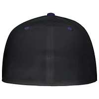 Men's Nike Black TCU Horned Frogs  On-Field Baseball Performance Fitted Hat