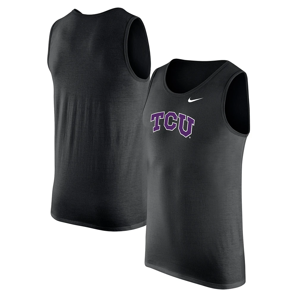 Men's Nike Black TCU Horned Frogs Tank Top