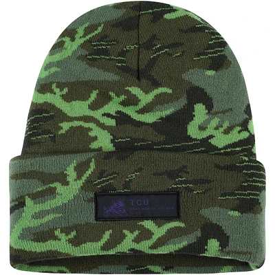 Men's Nike Camo TCU Horned Frogs Veterans Day Cuffed Knit Hat