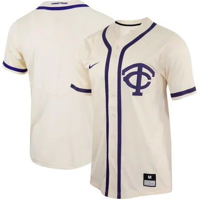 TCU Horned Frogs Nike Replica Baseball Jersey - Natural