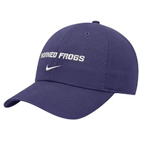 Casquette réglable Nike Violet TCU Horned Frogs 2024 Sideline Club pour homme