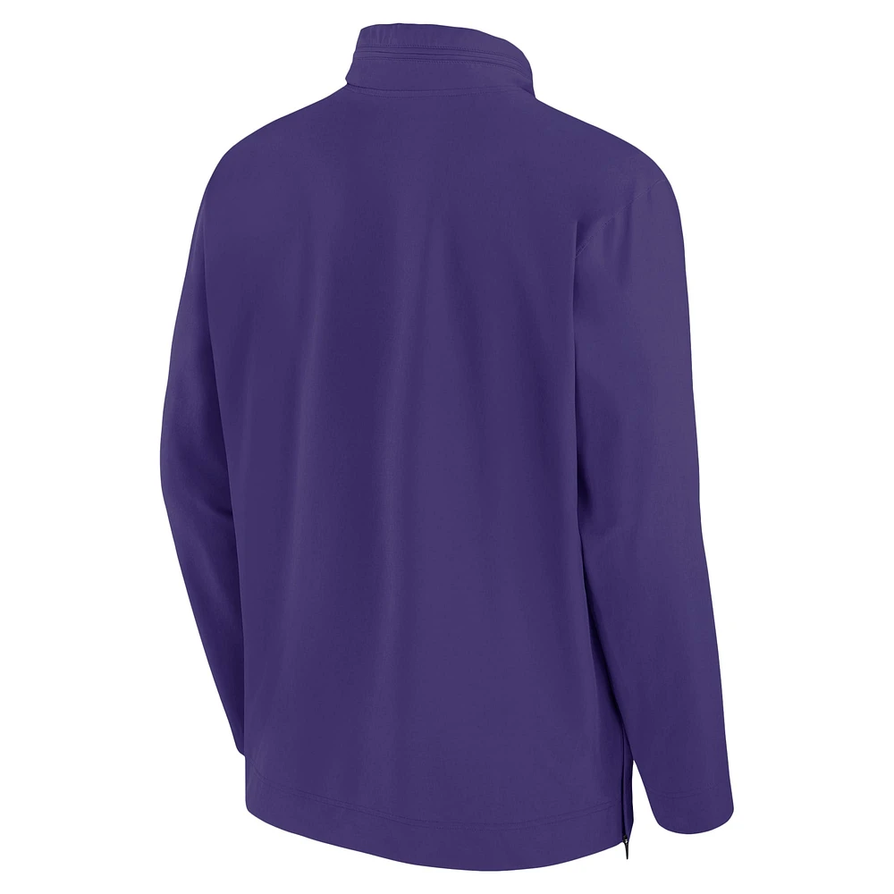 Veste à capuche zippée quart de tour Nike TCU Horned Frogs 2024 pour homme Violet