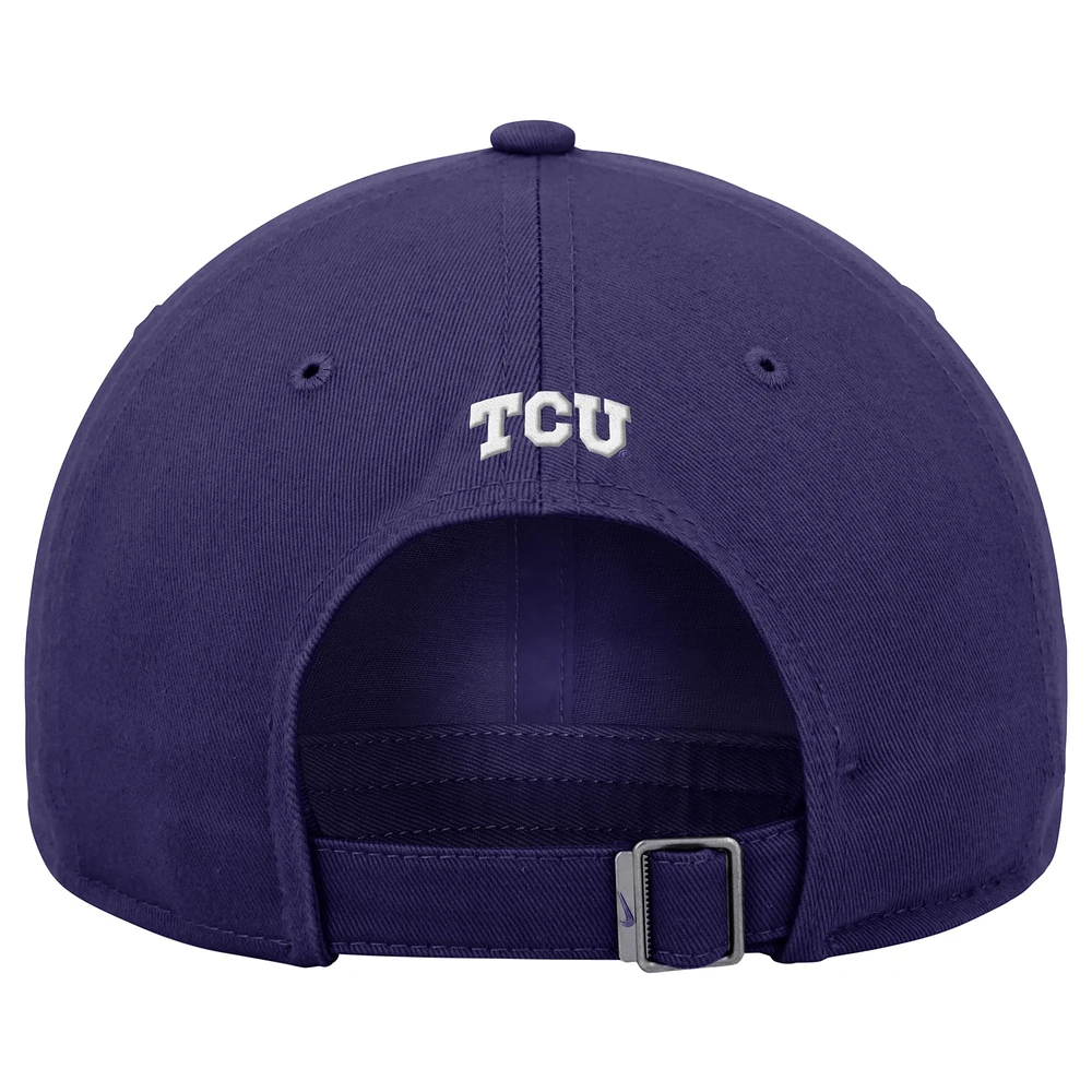 Men's Nike  Purple TCU Horned Frogs Club Adjustable Hat