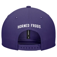 Casquette Nike Pro Snapback TCU Horned Frogs violette pour homme