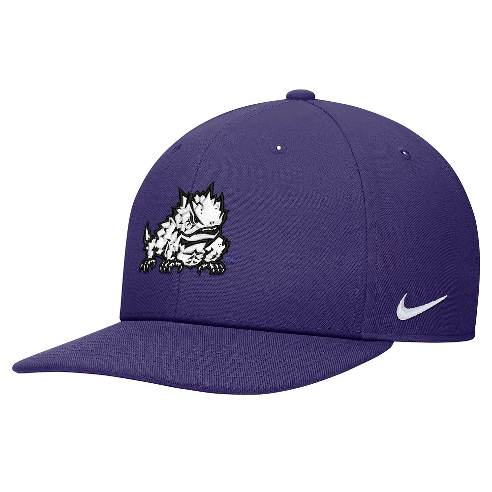 Men's Nike Purple TCU Horned Frogs Pro Snapback Hat