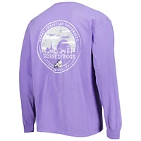 Men's Purple TCU Horned Frogs Circle Campus Scene Long Sleeve T-Shirt