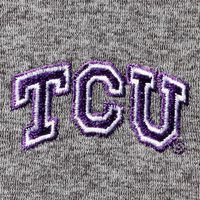 Men's Southern Tide Heathered Gray TCU Horned Frogs Flanker Quarter-Zip Jacket