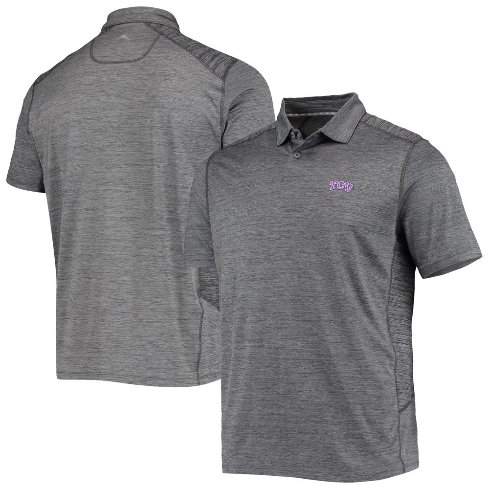 Men's Tommy Bahama Gray TCU Horned Frogs Delray IslandZone Polo