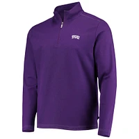 Men's Tommy Bahama Purple TCU Horned Frogs Emfielder 2.0 IslandZone Quarter-Zip Jacket