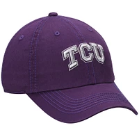 Men's Top of the World Purple TCU Horned Frogs Solid Crew Adjustable Hat