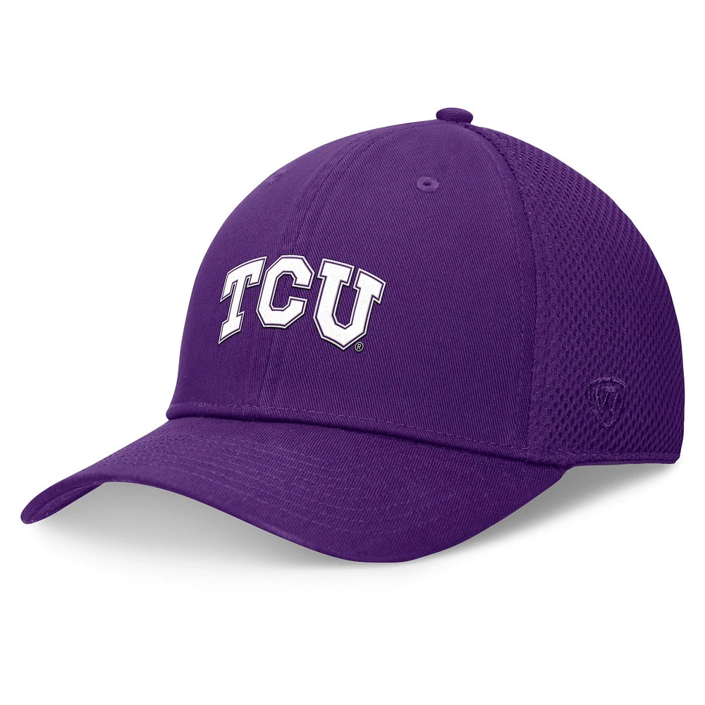 Casquette flexible Top of the World pour hommes TCU Horned Frogs Spacer Flex