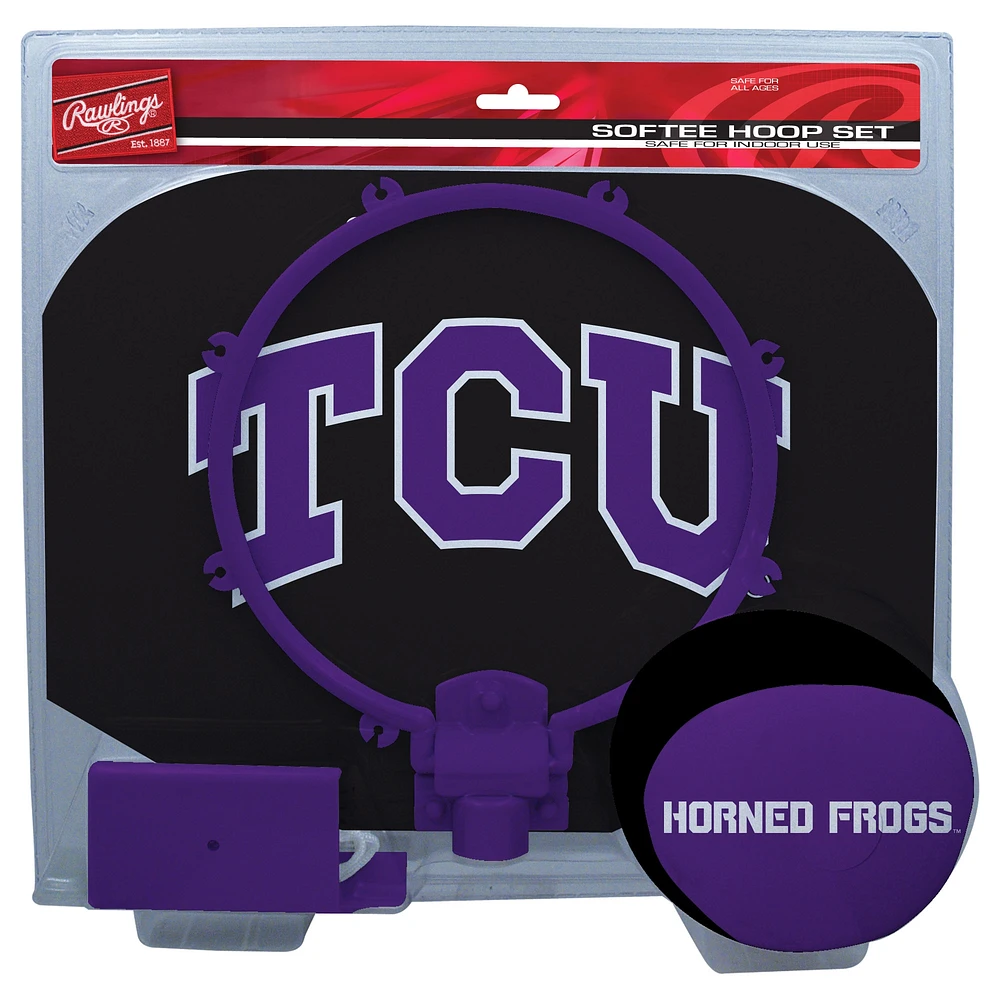 Rawlings Purple TCU Horned Frogs Softee Hoop & Ball Set