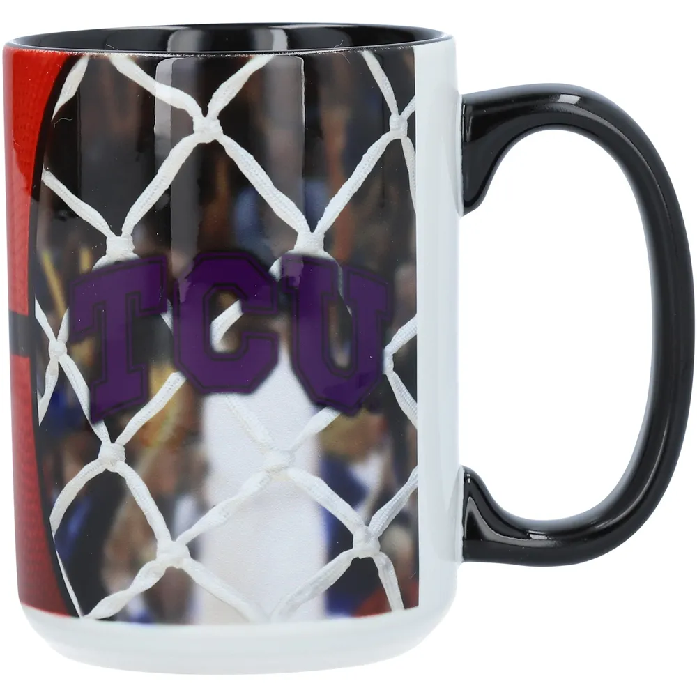 Grenouilles à cornes TCU 15 oz. Tasse de basket-ball