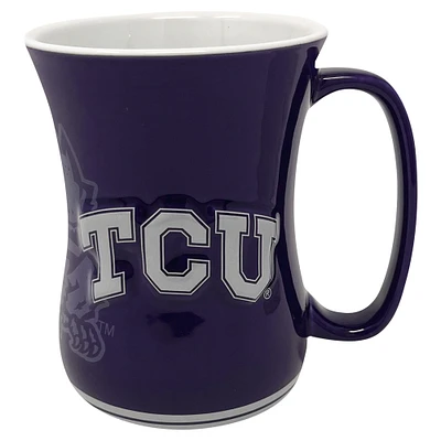 Tasse de barista sculptée TCU Horned Frogs de 16 oz