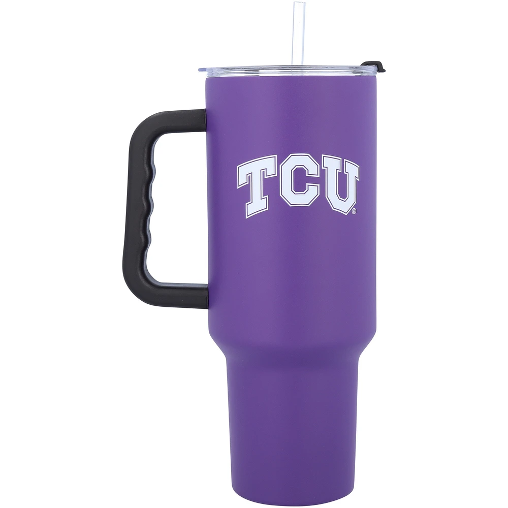 TCU Horned Frogs 40oz. Travel Tumbler with Handle