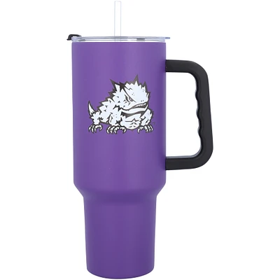 TCU Horned Frogs 40oz. Travel Tumbler with Handle