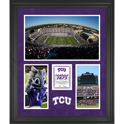 TCU Horned Frogs Amon G. Carter Stadium Framed 20'' x 24'' 3-Opening Collage