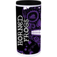 TCU Horned Frogs Dia Stainless Steel 12oz. Slim Can Cooler