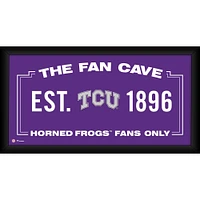 TCU Horned Frogs Framed 10" x 20" Fan Cave Collage