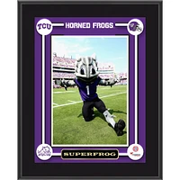 TCU Horned Frogs Superfrog Mascot 10.5'' x 13'' Sublimated Plaque