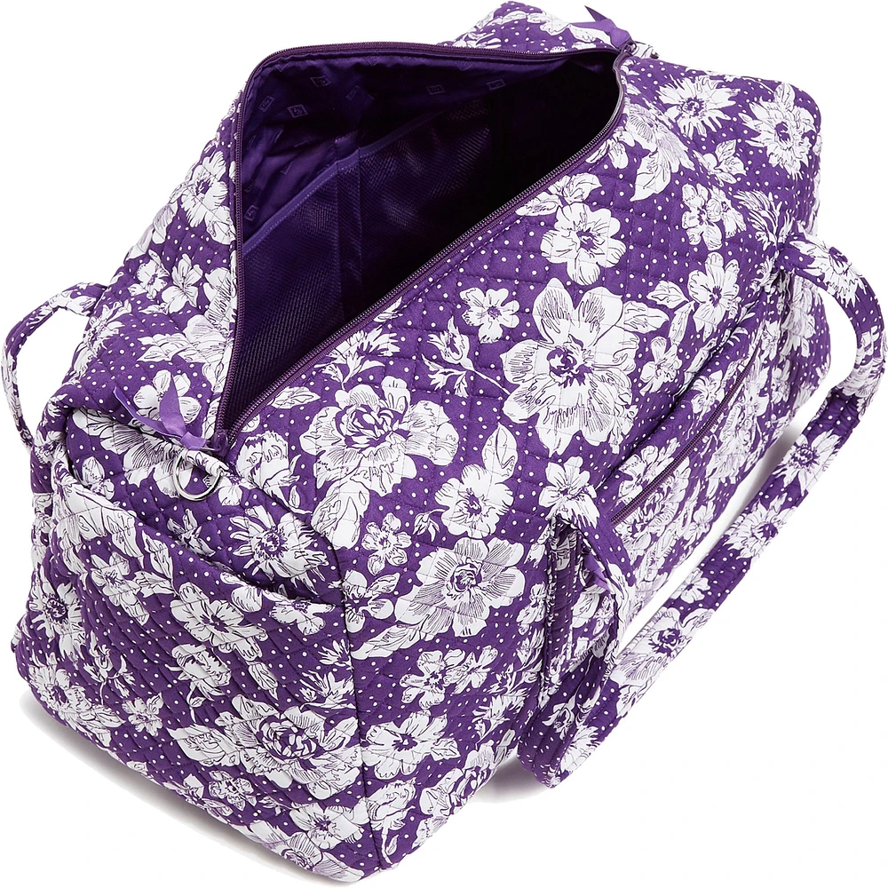 Vera Bradley TCU Horned Frogs Rain Garden Large Travel Duffel Bag