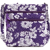 Vera Bradley TCU Horned Frogs Rain Garden Sac à bandoulière hipster à triple fermeture éclair