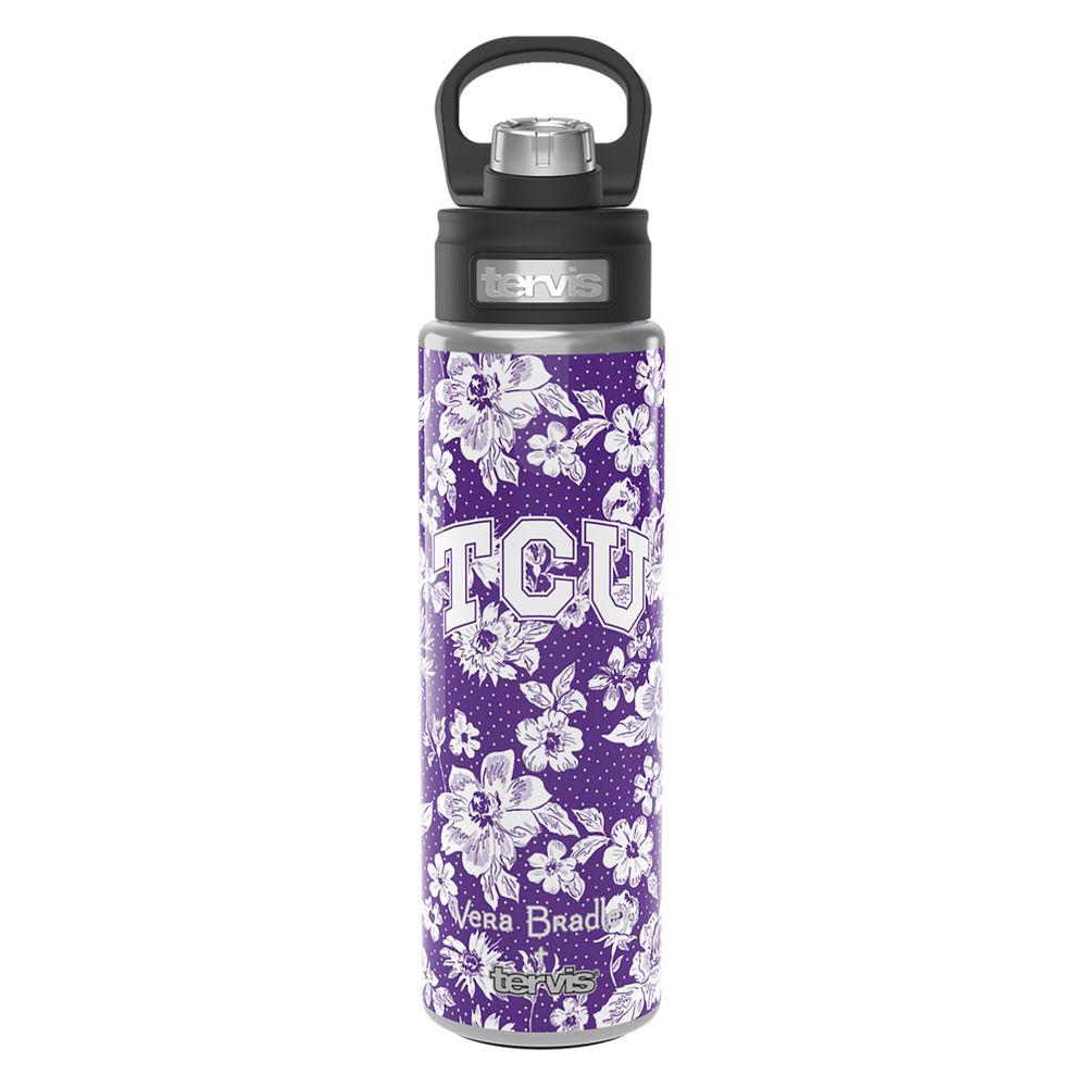 Vera Bradley x Tervis TCU Horned Frogs 24oz. Wide Mouth Bottle with Deluxe Lid