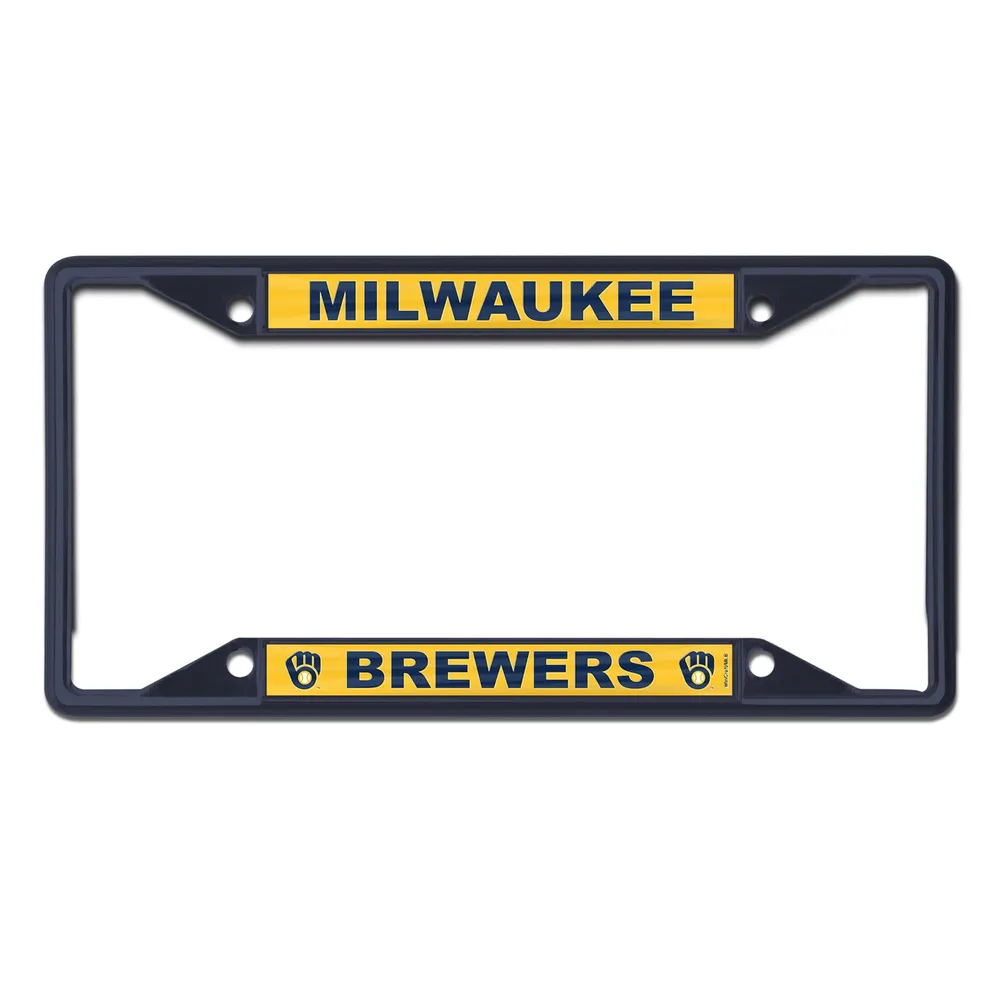 Wincraft Milwaukee Brewers Chrome Color License Plate Frame