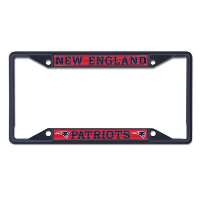 WinCraft New England Patriots Inlaid Metal License Plate Frame