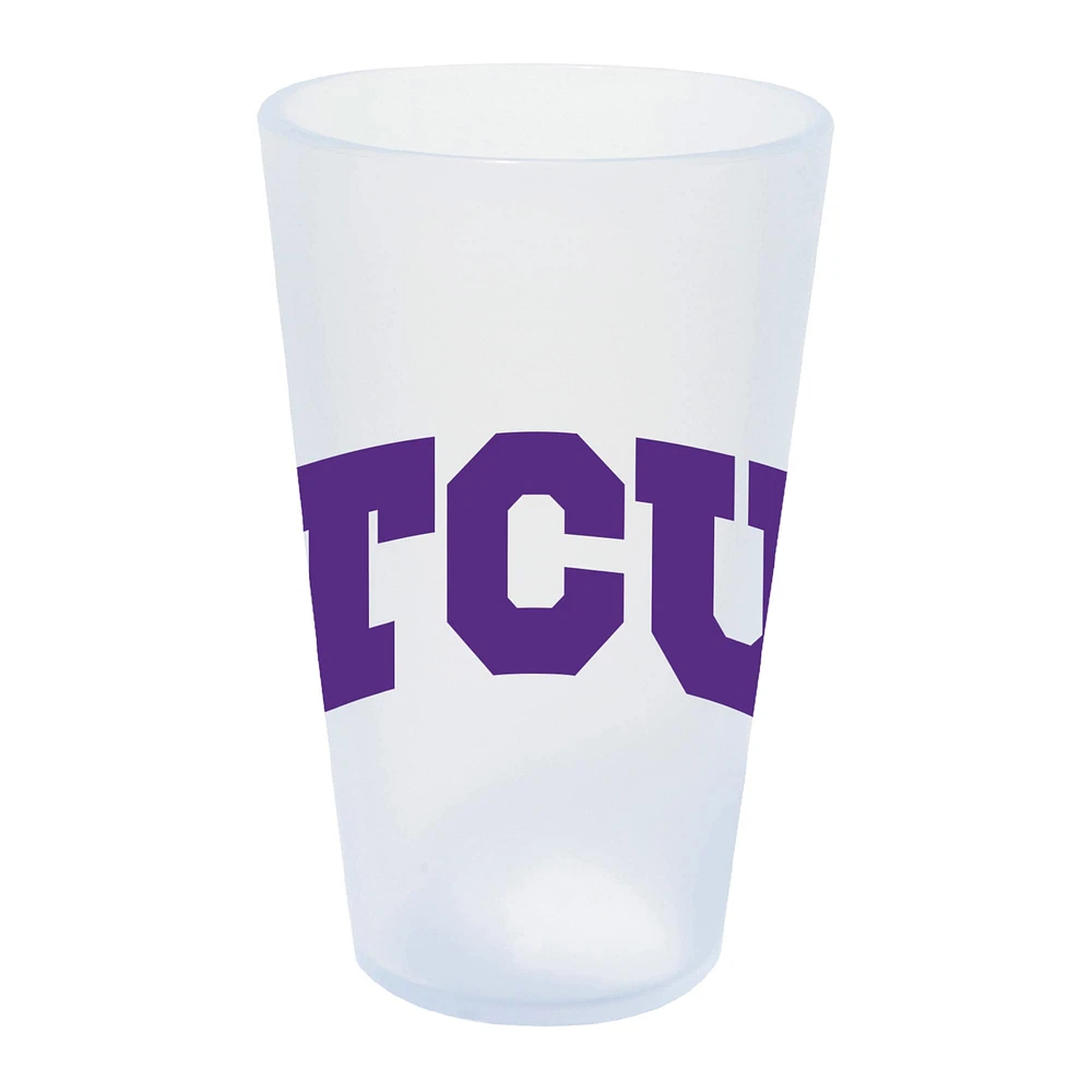 Grenouilles à cornes WinCraft TCU 16oz. Verre à pinte en silicone Icicle