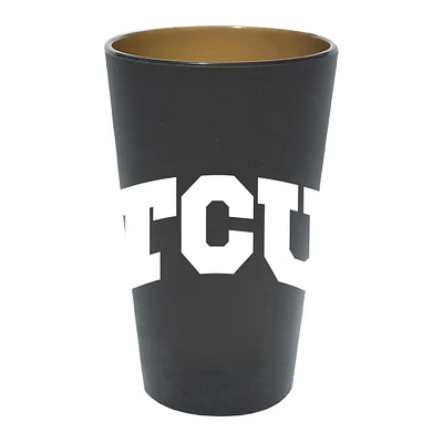 Grenouilles à cornes WinCraft TCU 16oz. Verre à pinte en silicone couleur équipe